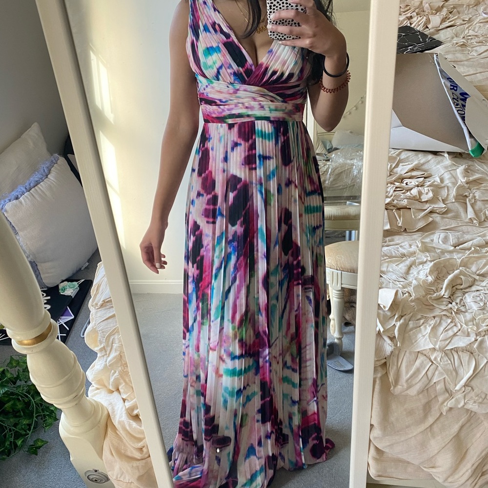Stunning Aidan Mattox Water Colored Dress